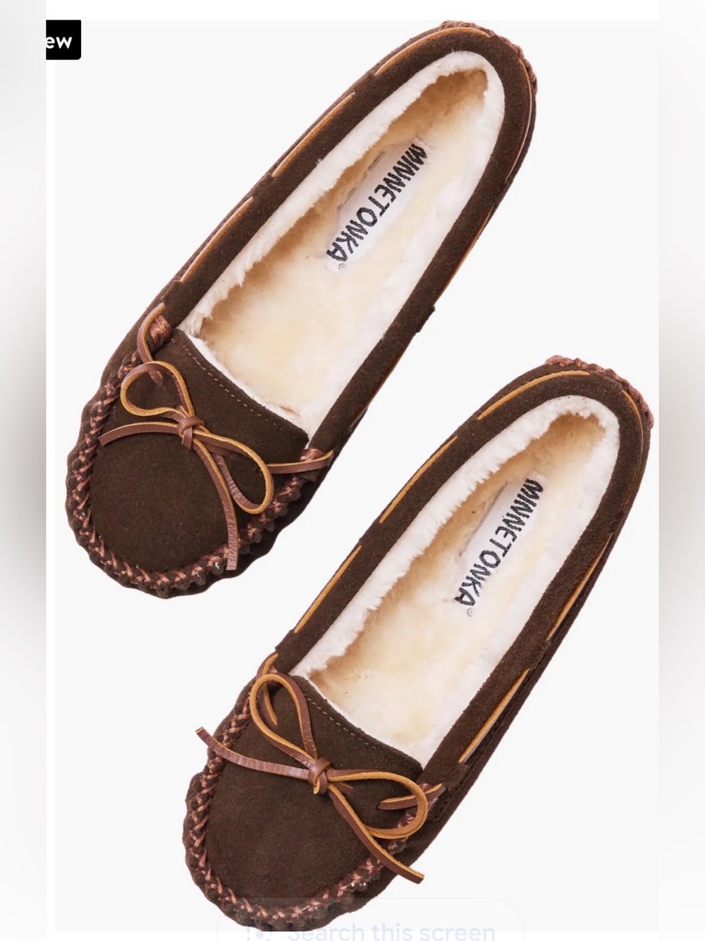 Minnetonka Cally Moccasin Slipper Size 8